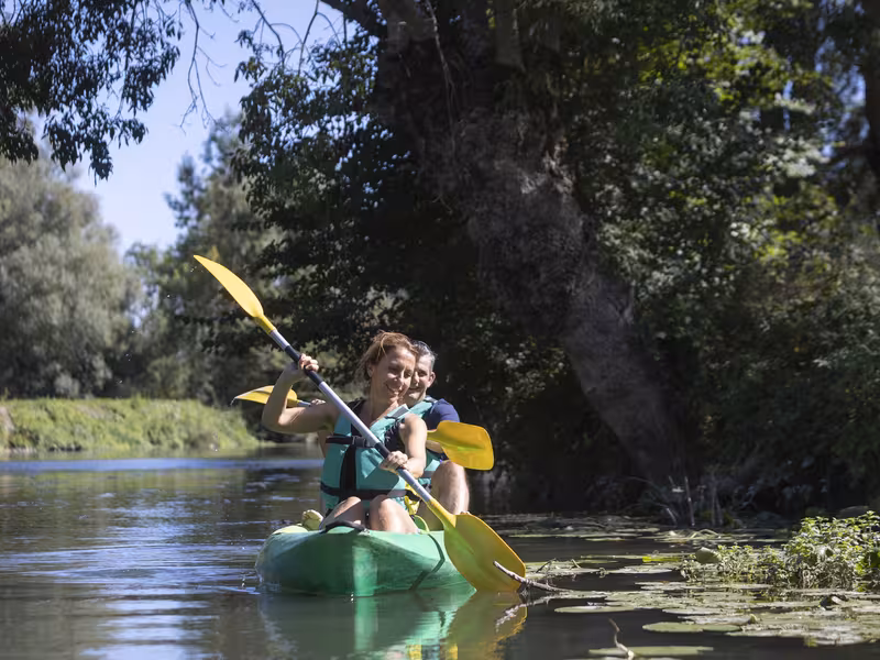 Kayak sur la Charente au Moulin de la Baine Chaniers