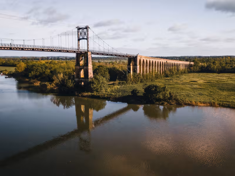 La Flow Velo - Pont suspendu à Tonnay-Charente