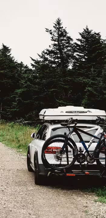 Rack à vélo sur voiture