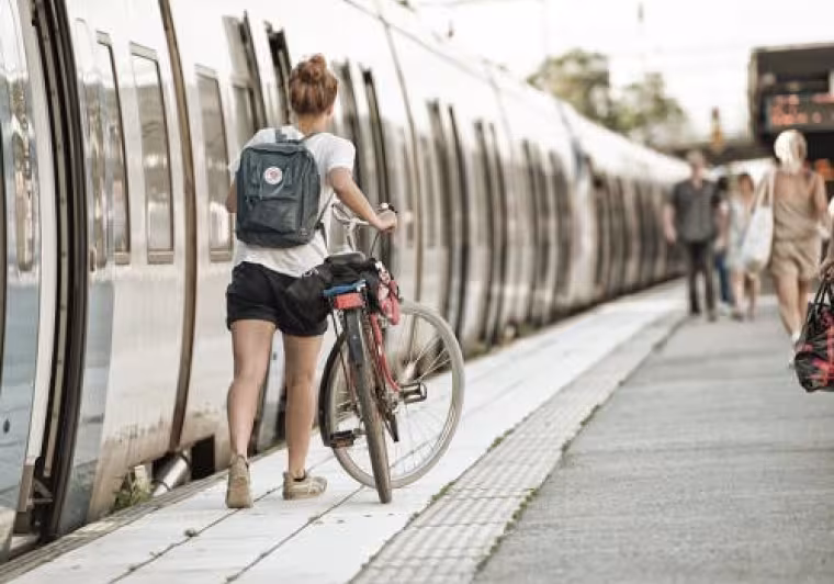 Reach your start point by train
